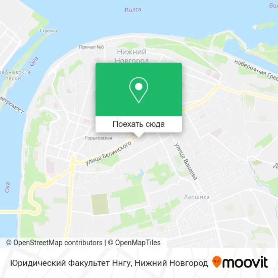 Карта Юридический Факультет Ннгу