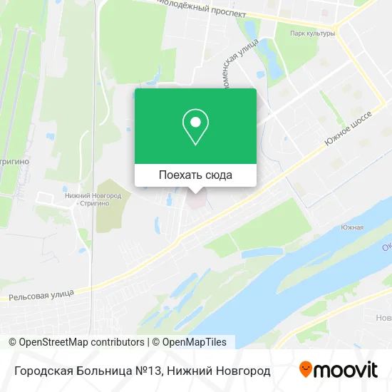 Карта Городская Больница №13