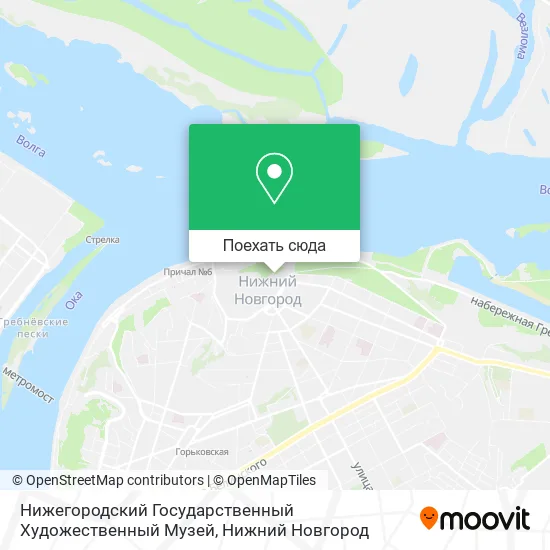 Карта Нижегородский Государственный Художественный Музей