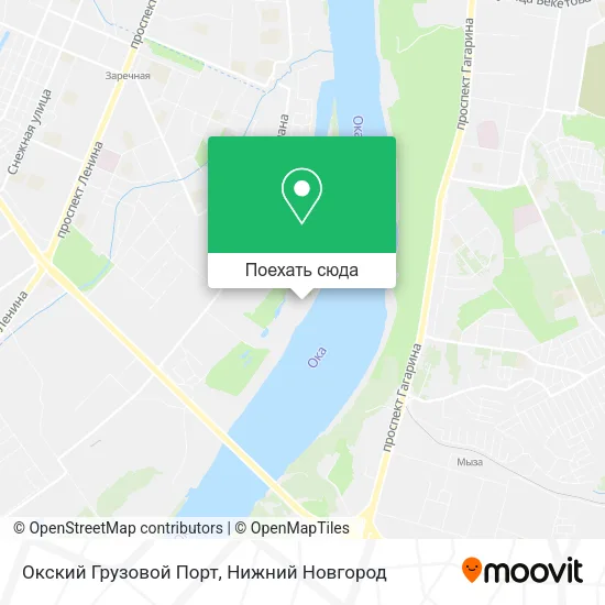 Карта Окский Грузовой Порт