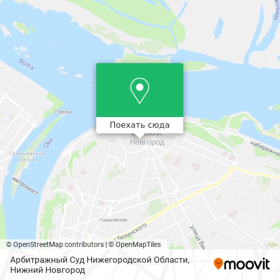 Карта Арбитражный Суд Нижегородской Области