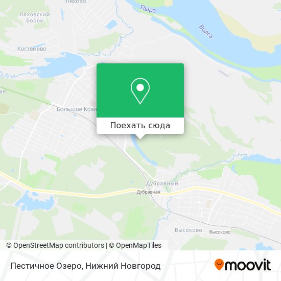 Карта Пестичное Озеро