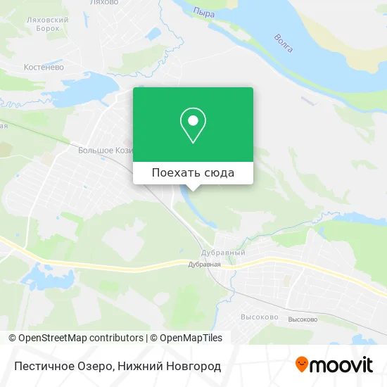 Карта Пестичное Озеро