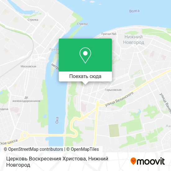 Карта Церковь Воскресения Христова