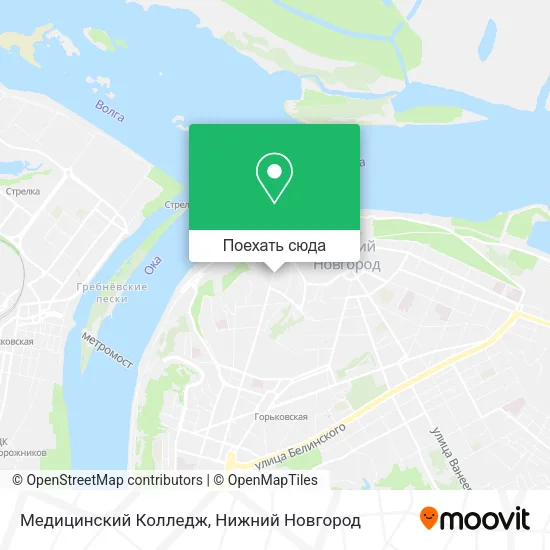 Карта Медицинский Колледж