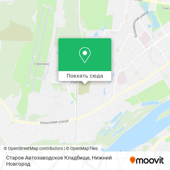 Карта Старое Автозаводское Кладбище