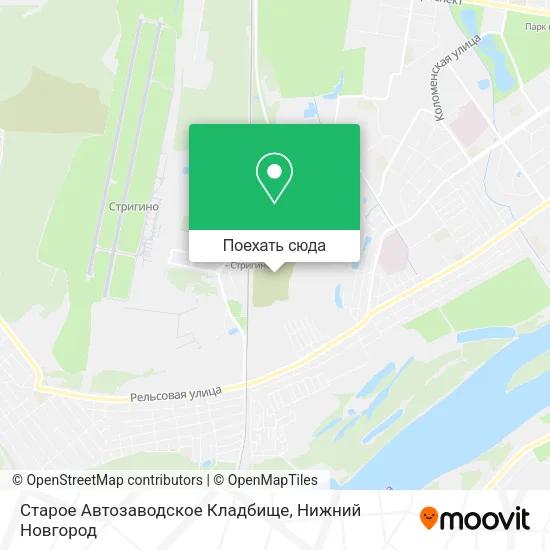 Карта Старое Автозаводское Кладбище