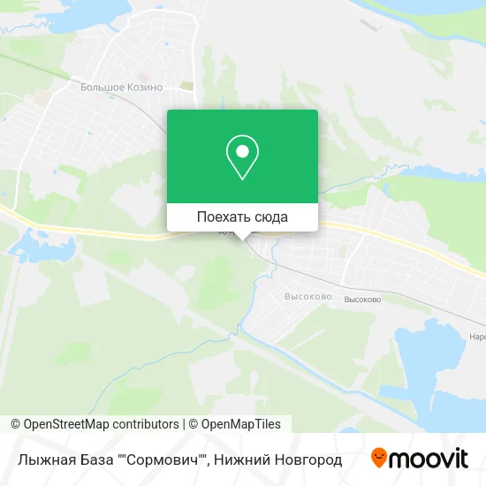 Карта Лыжная База ""Сормович""