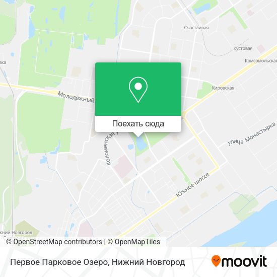 Карта Первое Парковое Озеро