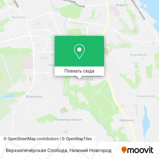 Карта Верхнепечёрская Слобода
