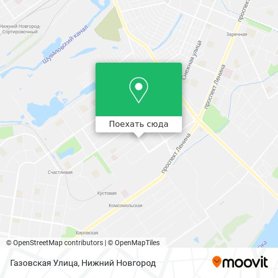 Карта Газовская Улица