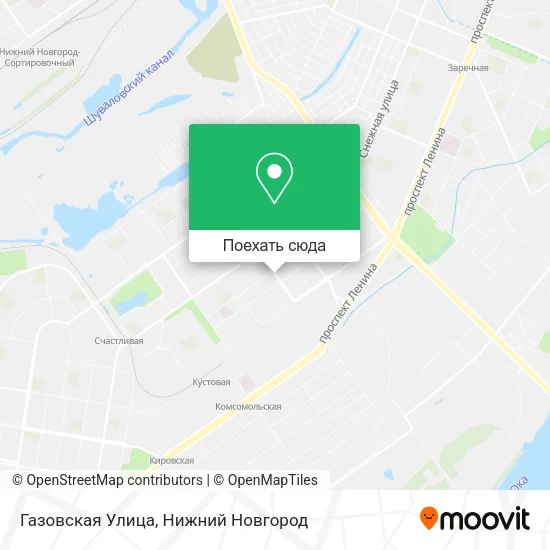 Карта Газовская Улица