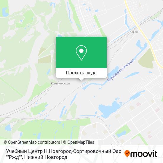 Карта Учебный Центр Н.Новгород-Сортировочный Оао ""Ржд""