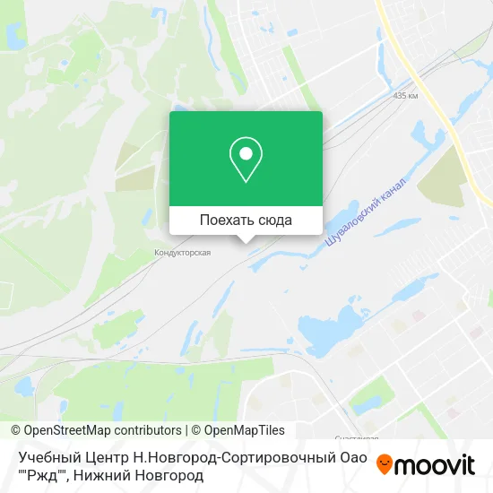 Карта Учебный Центр Н.Новгород-Сортировочный Оао ""Ржд""