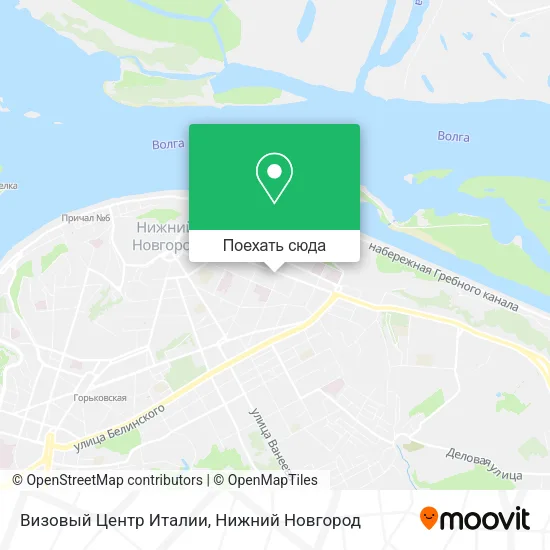 Карта Визовый Центр Италии