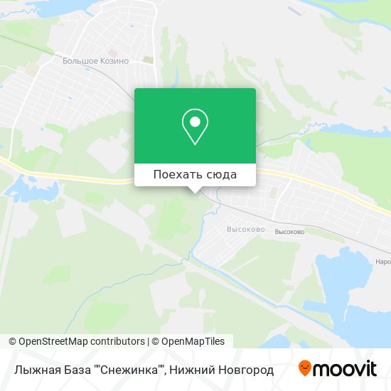 Карта Лыжная База ""Снежинка""