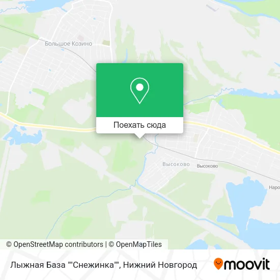 Карта Лыжная База ""Снежинка""
