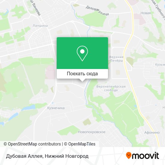 Карта Дубовая Аллея