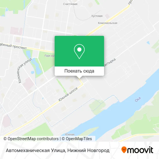 Карта Автомеханическая Улица