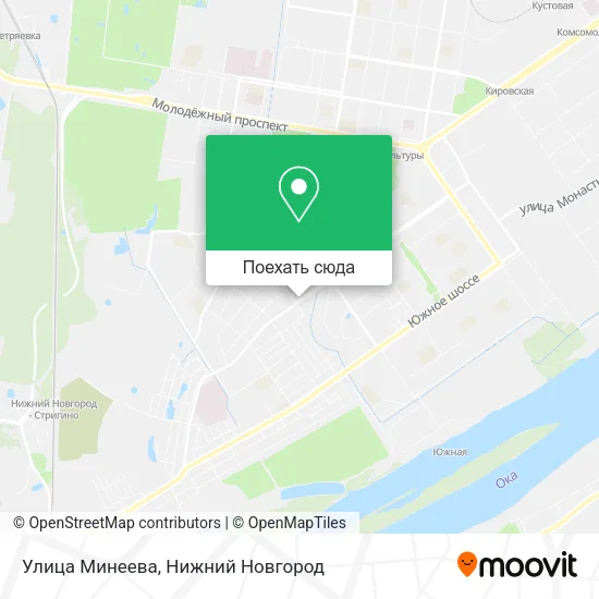 Карта Улица Минеева