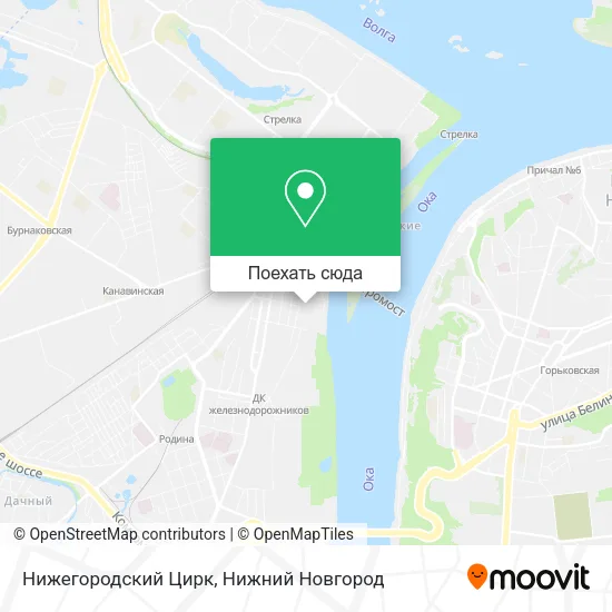 Карта Нижегородский Цирк