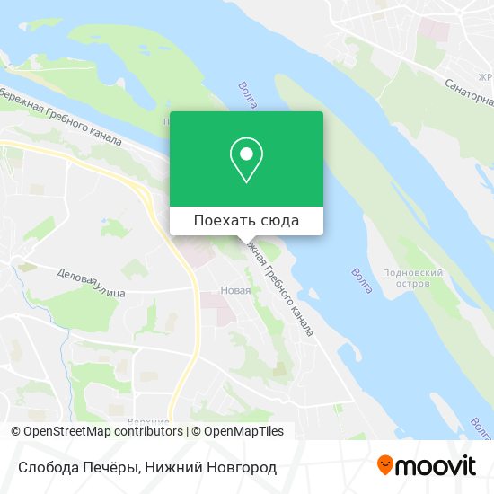 Карта Слобода Печёры