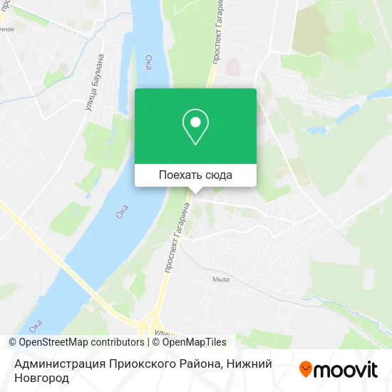 Карта Администрация Приокского Района