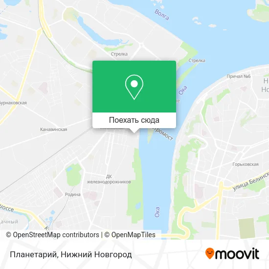 Карта Планетарий