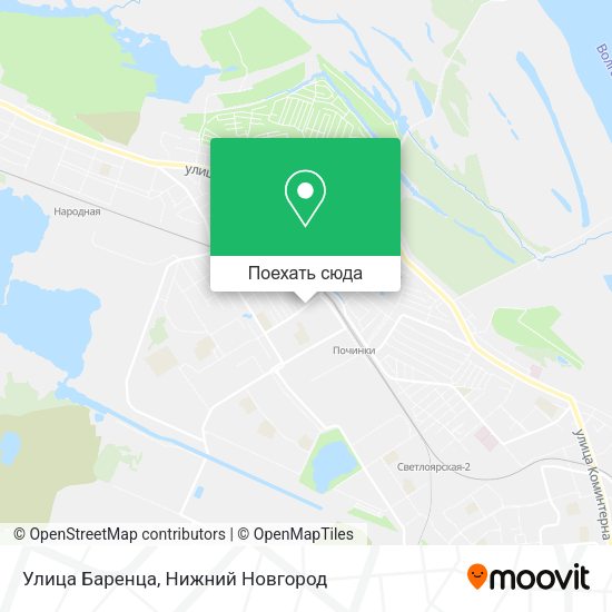 Карта Улица Баренца