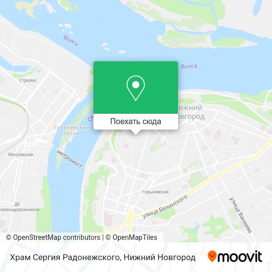 Карта Храм Сергия Радонежского