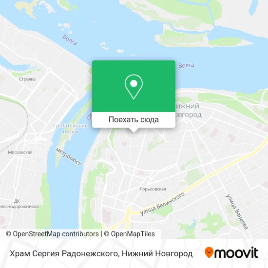 Карта Храм Сергия Радонежского