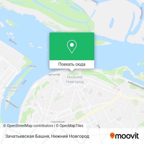 Карта Зачатьевская Башня