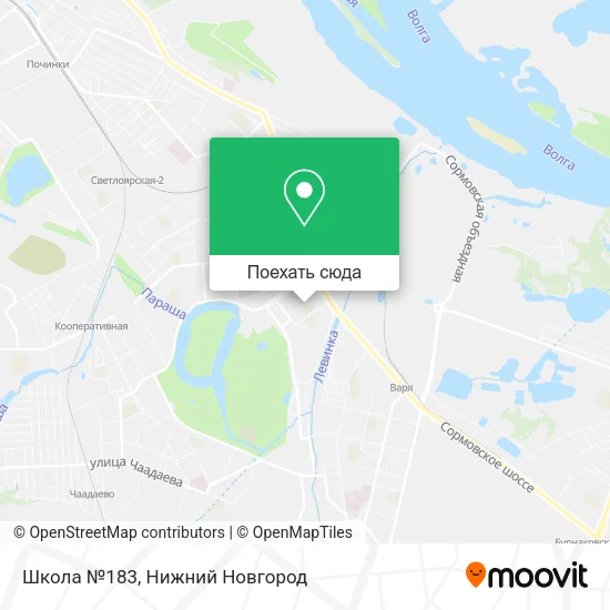 Карта Школа №183