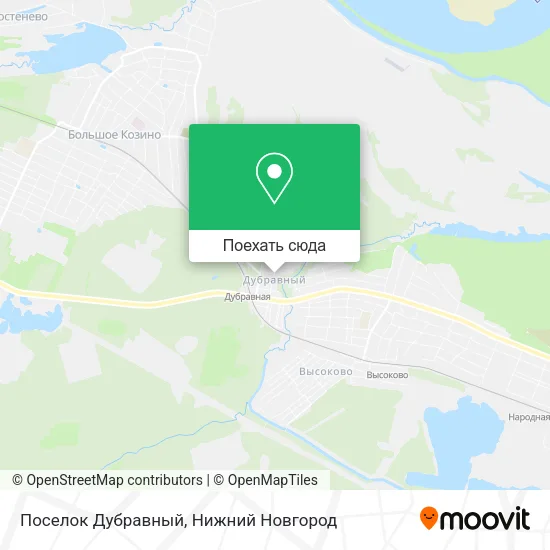Карта Поселок Дубравный