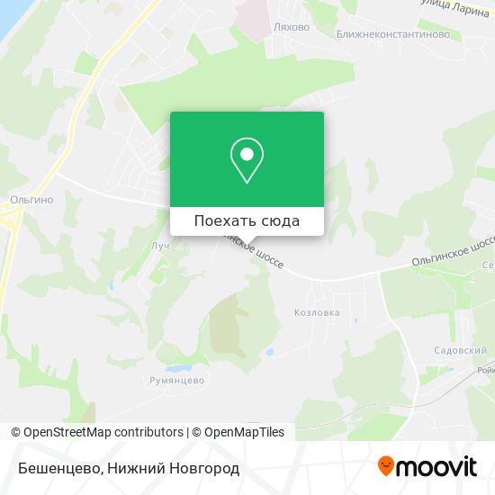 Карта Бешенцево