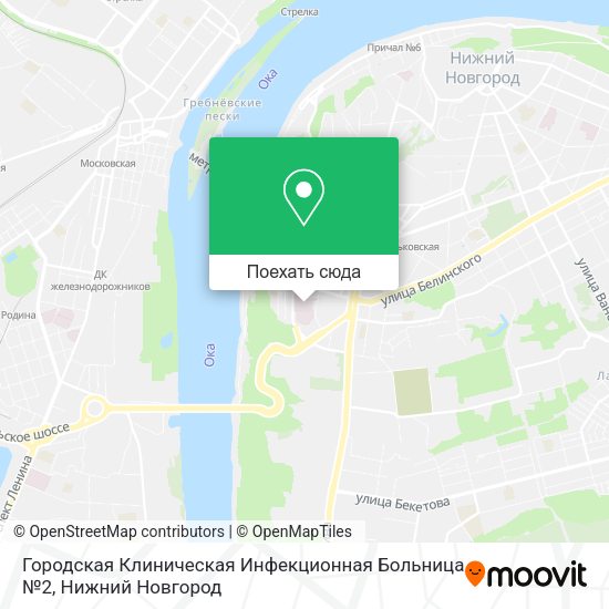 Карта Городская Клиническая Инфекционная Больница №2