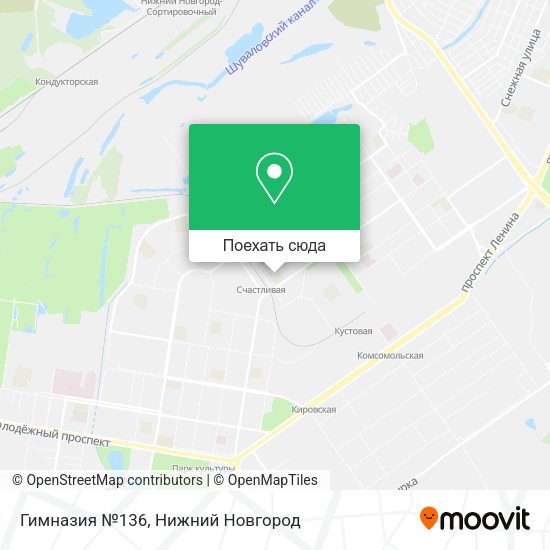 Карта Гимназия №136