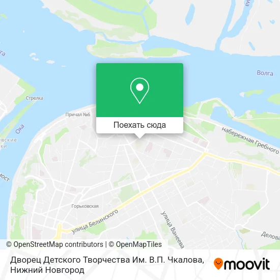 Карта Дворец Детского Творчества Им. В.П. Чкалова