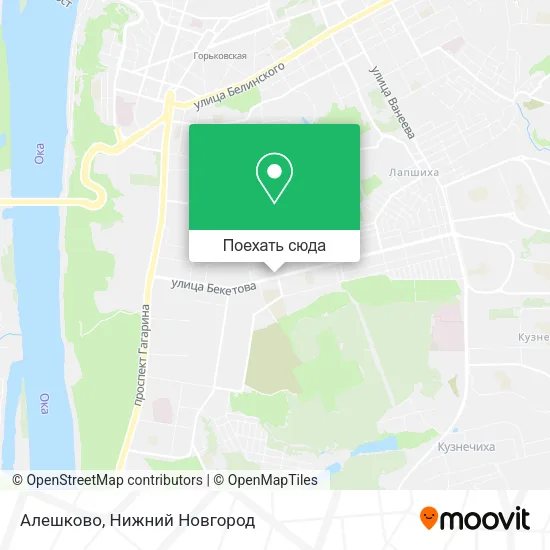Карта Алешково