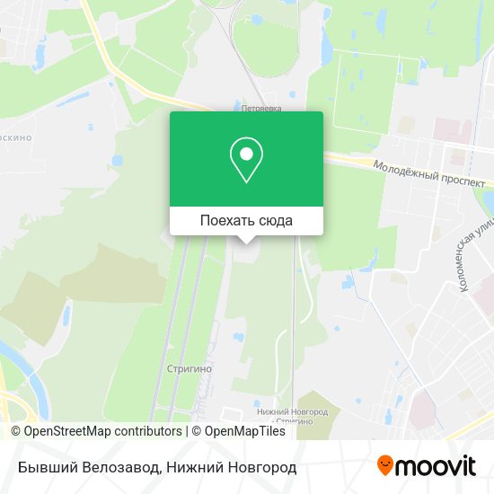 Карта Бывший Велозавод