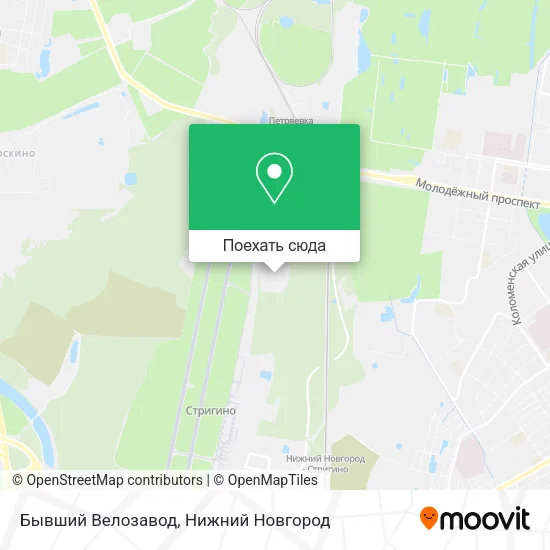 Карта Бывший Велозавод