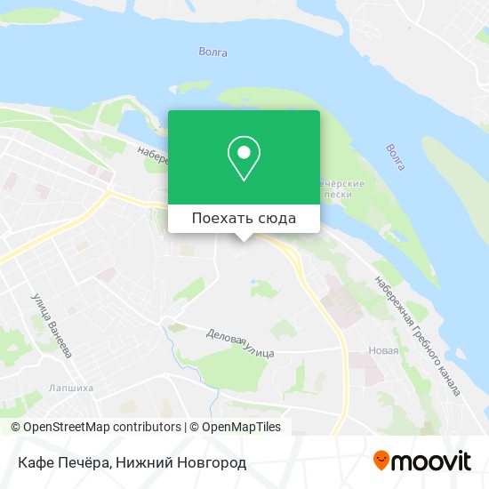 Карта Кафе  Печёра