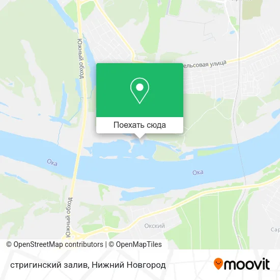 Карта стригинский залив
