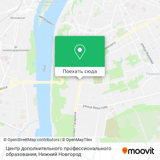 Карта Центр дополнительного профессионального образования