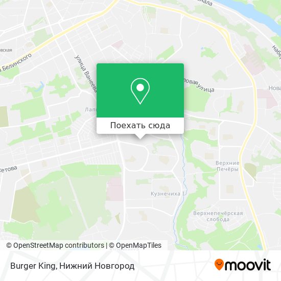 Карта Burger King