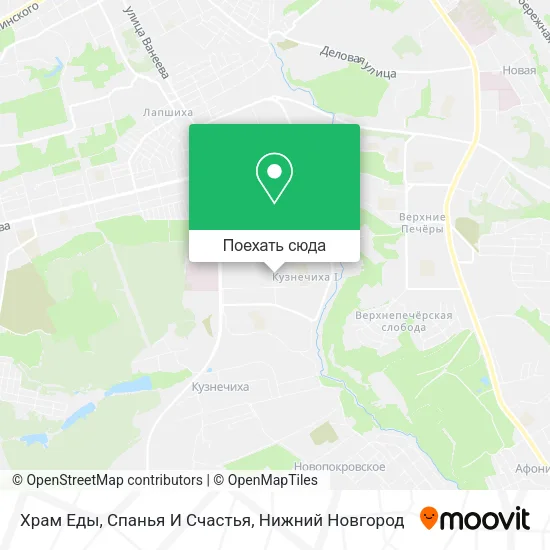 Карта Храм Еды, Спанья И Счастья