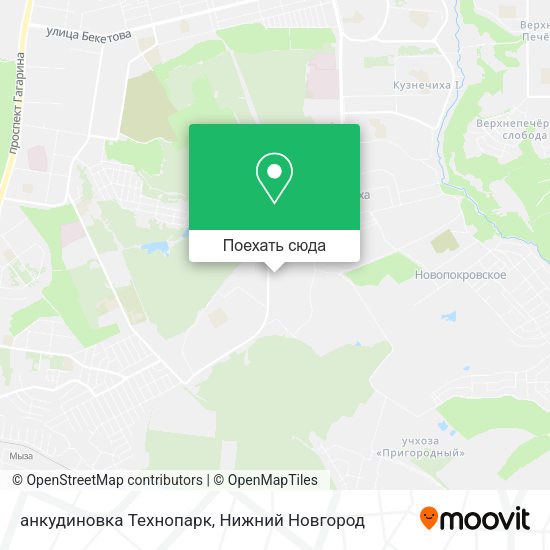 Карта анкудиновка Технопарк