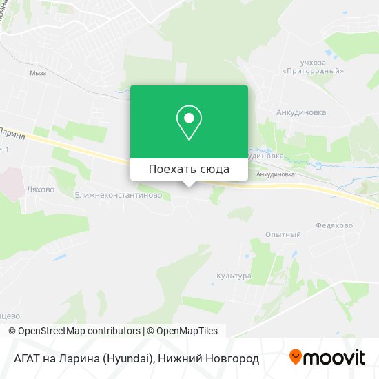 Карта АГАТ на Ларина (Hyundai)