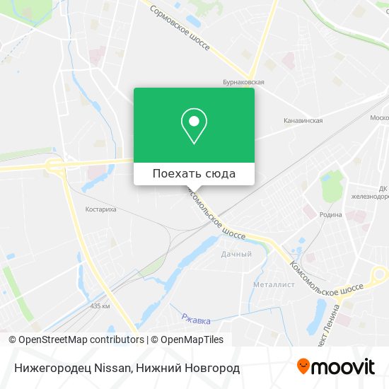 Карта Нижегородец  Nissan