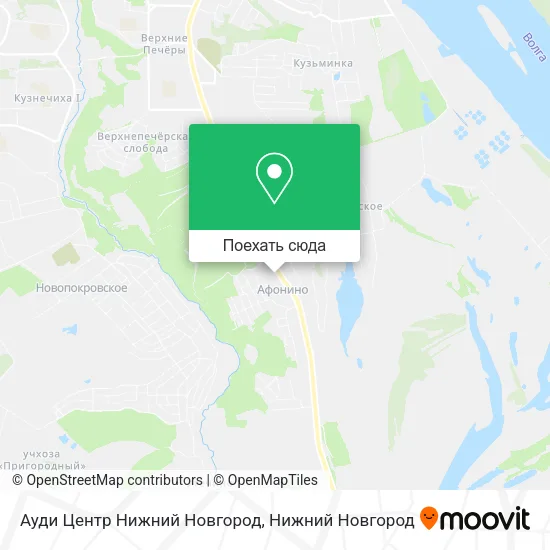 Карта Ауди Центр Нижний Новгород